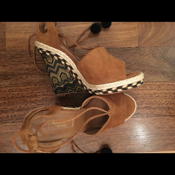 Aquazzura wedges espadrilles size 36.5 - Picture 1 of 6